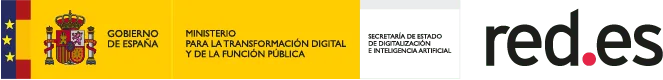Logotipos del Gobierno de España, Ministerio para la Transformación Digital y de la Función Pública, Secretaría de Estado de Digitalización e Inteligencia Artificial y red.es